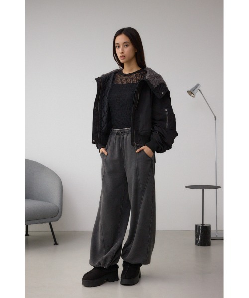 厚底ムートンヒールデザインスリッポン（スリッポン）｜AZUL BY MOUSSY