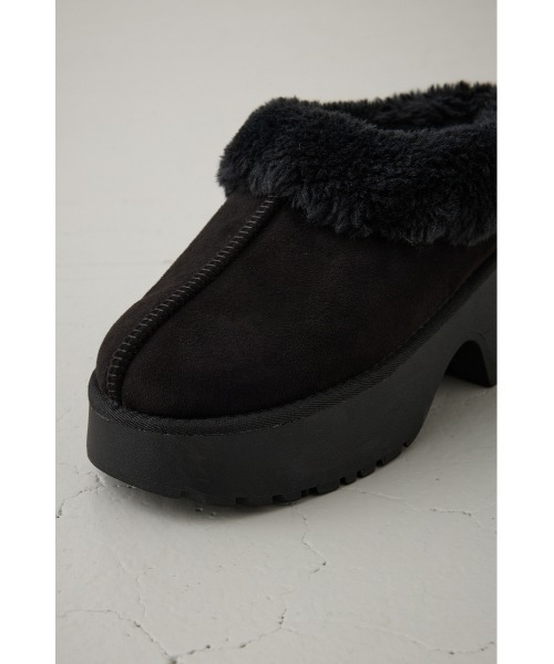 AZUL by moussy(アズールバイマウジー)の「厚底ムートンヒールデザインスリッポン(スリッポン・レディース・ブラック/ブラウン/ベージュ・SMALL/MEDIUM/LARGE)」の11枚目の写真