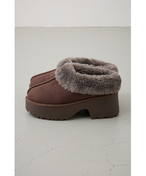 AZUL by moussy(アズールバイマウジー)の「厚底ムートンヒールデザインスリッポン(スリッポン・レディース・ブラック/ブラウン/ベージュ・SMALL/MEDIUM/LARGE)」の17枚目の写真