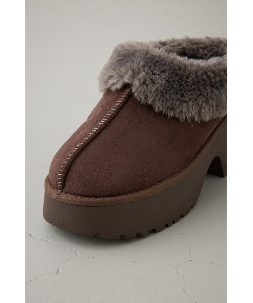 厚底ムートンヒールデザインスリッポン（スリッポン）｜AZUL BY MOUSSY