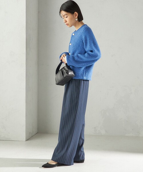 手洗い可能〉ミックス ヤーン ニット ジャケット（カーディガン/ボレロ