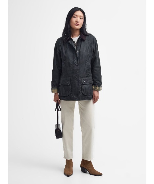Barbour（バブアー）の「【BEADNELL / ビードネル】ワックス ジャケット（テーラードジャケット・レディース・グリーン/ブラウン/ブラック・10/8）」の11枚目の写真