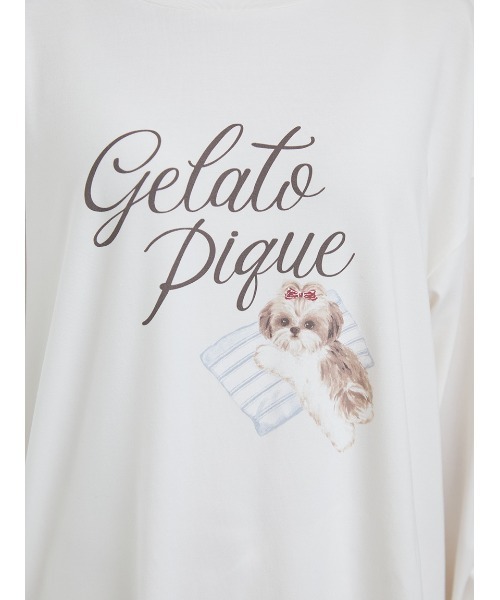 【新品タグ付き】ジェラートピケ シーズー柄ロンTオフホワイト 楽天市場】ジェラートピケ gelato pique シーズーワンポイントロンT