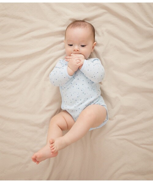 PETIT BATEAU（プチバトー）の「長袖あわせボディ３枚組（肌着・キッズ・その他1/その他2・NewBorn/3MONTH/6MONTH/12MONTH）」の5枚目の写真