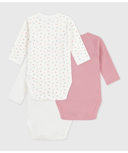 PETIT BATEAU（プチバトー）の「長袖あわせボディ３枚組（肌着・キッズ・その他1/その他2・NewBorn/3MONTH/6MONTH/12MONTH）」の7枚目の写真