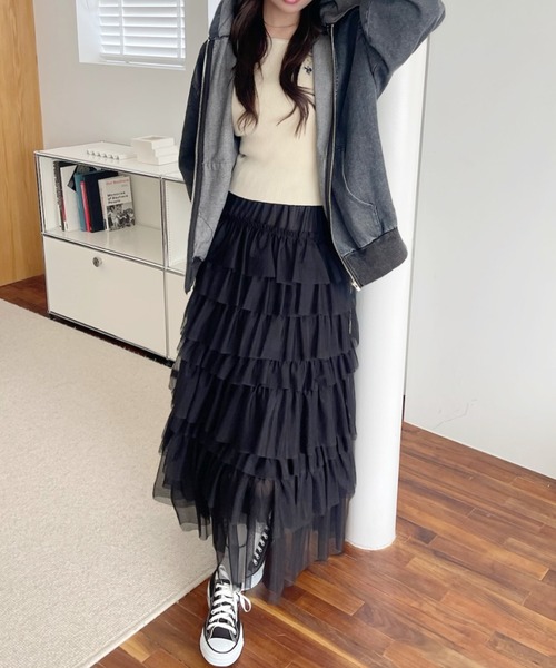 A.D.C.L.(エーディーシーエル)の「フード付き フルジップ デニムジャケット(Gジャン)(デニムジャケット・レディース・ブラック/ブルー・M/L)」の12枚目の写真