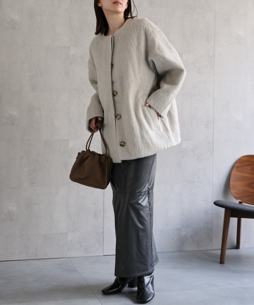 model：162cm 着用サイズ：F