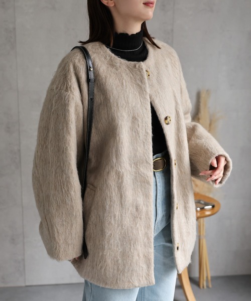 model：162cm 着用サイズ：F