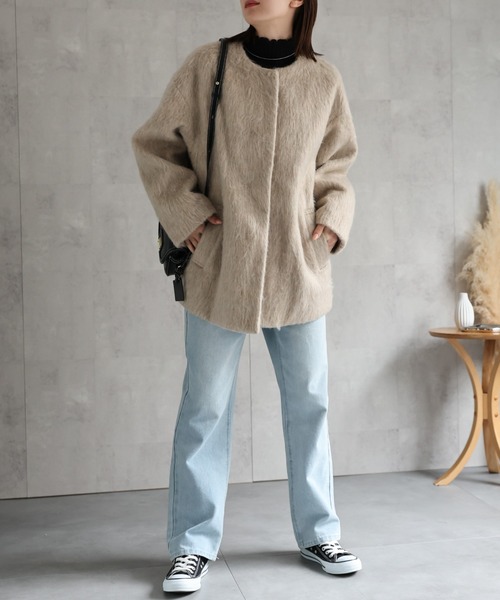 model：162cm 着用サイズ：F