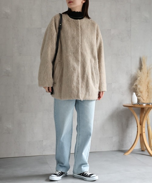 model：162cm 着用サイズ：F