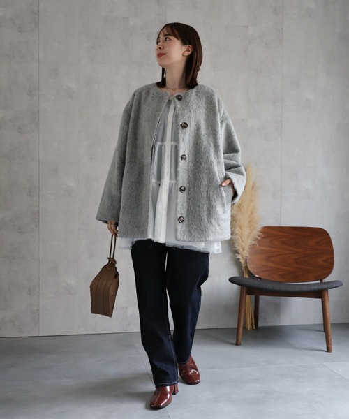 model：162cm 着用サイズ：F