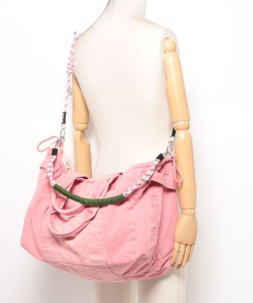 Desigual（デシグアル）の「ロゴ入り ショッパースタイル ラージバッグ ピンク 韓国（ハンドバッグ・レディース・レッド・FREE）」の5枚目の写真