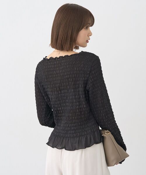 earth music&ecology(アースミュージックアンドエコロジー)の「シャーリングメロープルオーバー(Tシャツ/カットソー・レディース・ドット/ブラック系その他5/ブラック/ブラウン・FREE)」の13枚目の写真