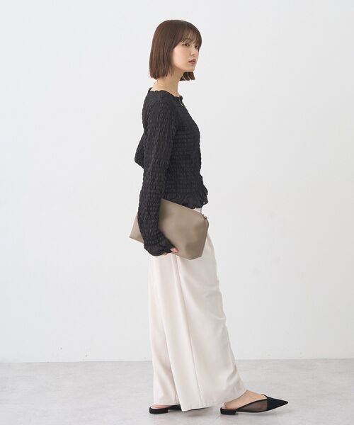 earth music&ecology(アースミュージックアンドエコロジー)の「シャーリングメロープルオーバー(Tシャツ/カットソー・レディース・ドット/ブラック系その他5/ブラック/ブラウン・FREE)」の16枚目の写真