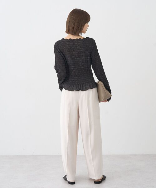 earth music&ecology(アースミュージックアンドエコロジー)の「シャーリングメロープルオーバー(Tシャツ/カットソー・レディース・ドット/ブラック系その他5/ブラック/ブラウン・FREE)」の17枚目の写真