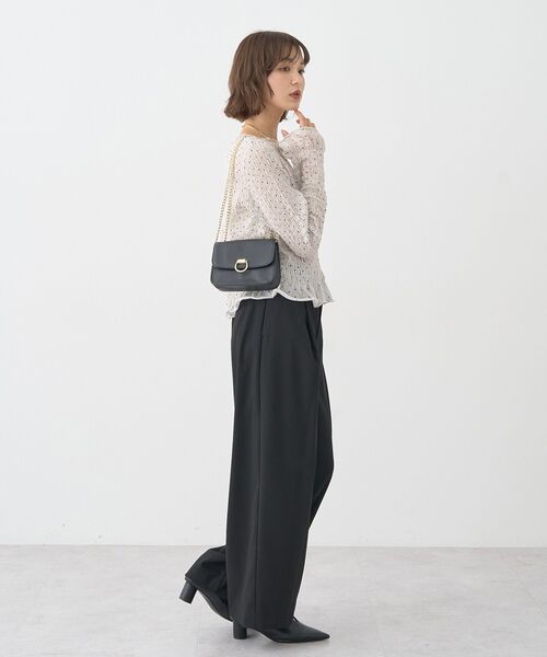 earth music&ecology(アースミュージックアンドエコロジー)の「シャーリングメロープルオーバー(Tシャツ/カットソー・レディース・ドット/ブラック系その他5/ブラック/ブラウン・FREE)」の22枚目の写真