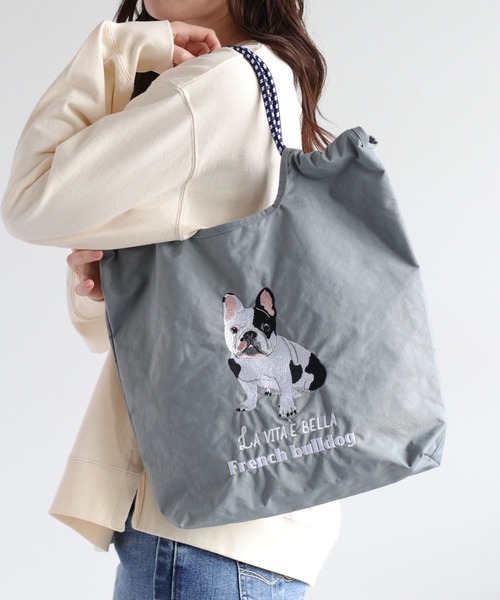 cepo(セポ)の「【WEB限定】アニマル刺繍コードトートバッグ(トートバッグ・レディース・グリーン系1/ベージュ系1/グレー系1/チャコール/ブルー系1/ブルー系2/グレー系2/ベージュ系2・FREE)」の20枚目の写真