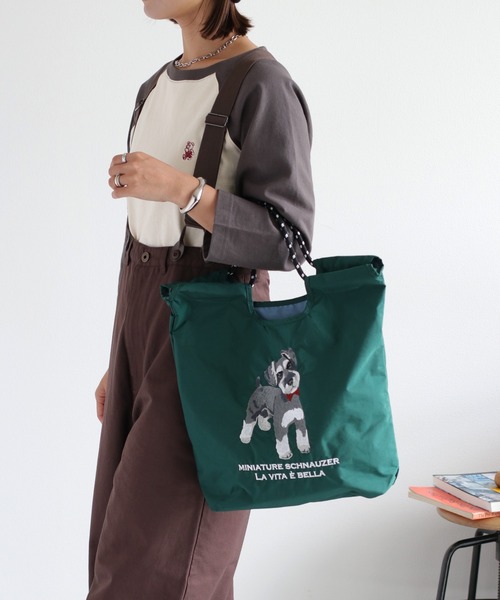 セール】【WEB限定】アニマル刺繍コードトートバッグ（トートバッグ