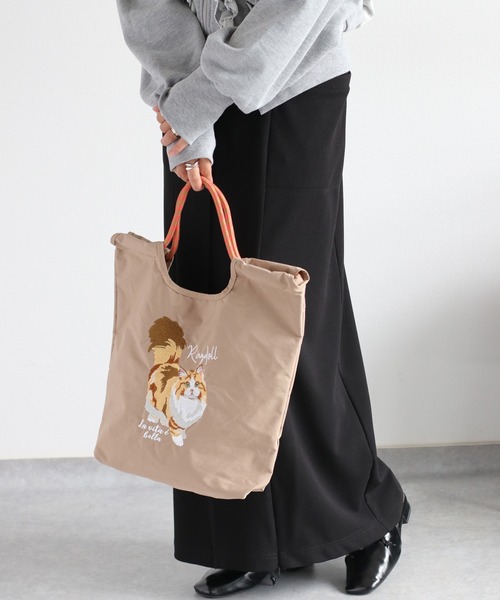 WEB限定】アニマル刺繍コードトートバッグ（トートバッグ