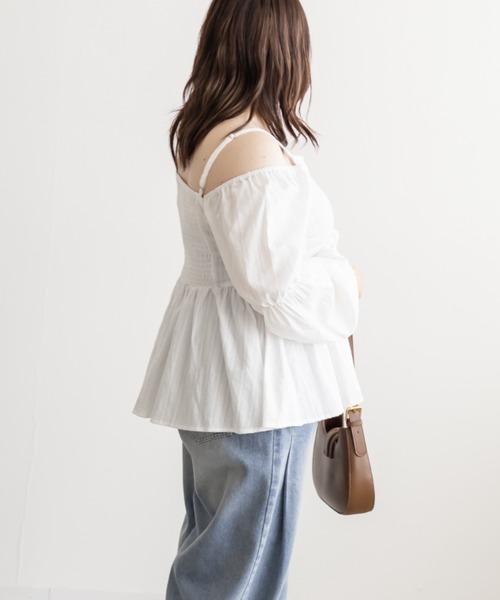 CLETTE(クレット)の「CLETTEオリジナル3WAYスリーブブラウス(シャツ/ブラウス・レディース・オフホワイト/アイボリー/ブラック/ブラック系その他・4L/3L/LL)」の22枚目の写真
