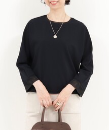 《セットアップ対応》ハイストレッチジョーゼットブラウス