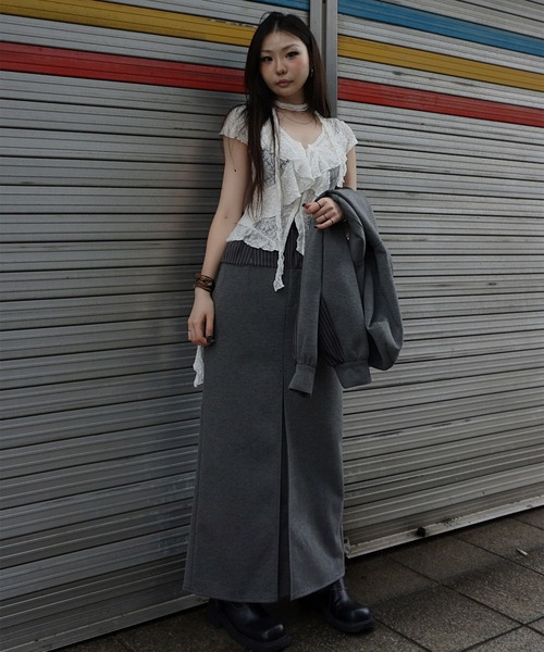 BONBOM×Ameri BONDING PENCIL SKIRT BONBOM×Ameri BONDING PENCIL SKIRT（スカート）｜BONBOM