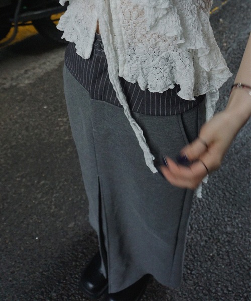 BONBOM×Ameri BONDING PENCIL SKIRT（スカート）｜BONBOM