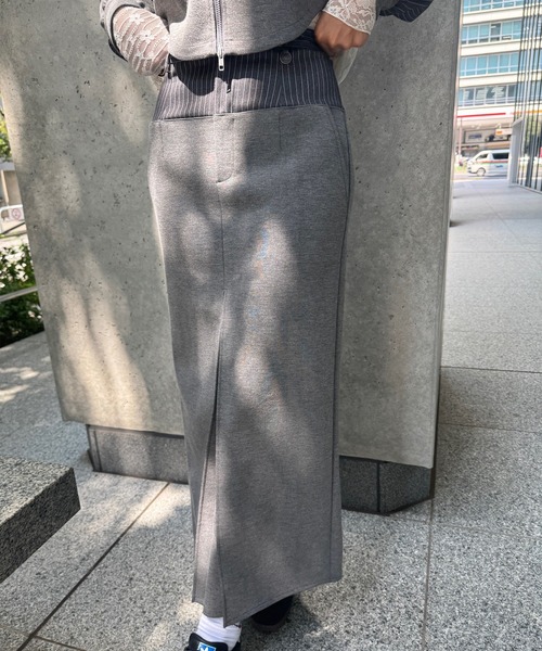 セール】BONBOM×Ameri BONDING PENCIL SKIRT（スカート）｜BONBOM