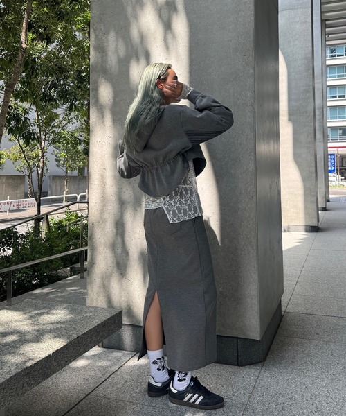 セール】BONBOM×Ameri BONDING PENCIL SKIRT（スカート）｜BONBOM