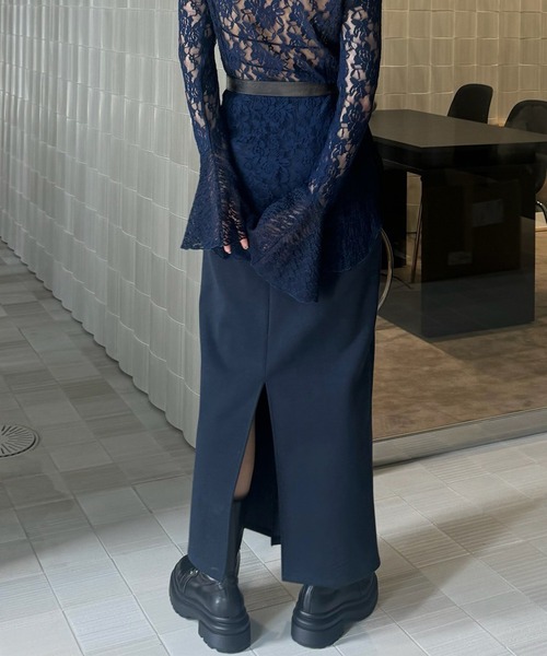 セール】BONBOM×Ameri BONDING PENCIL SKIRT（スカート）｜BONBOM