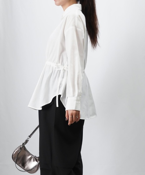 LUCA/LADY LUCK LUCA（ルカ/レディラックルカ）の「LC/LLL ドロストシャツ（シャツ/ブラウス・レディース・オフホワイト/ブラック/ブラウン・FREE）」の5枚目の写真