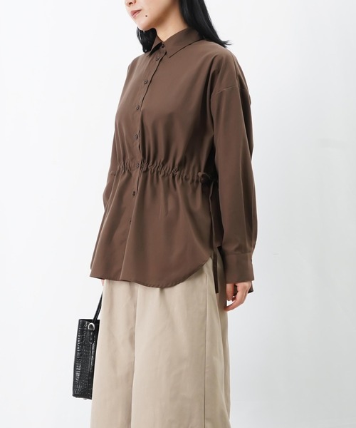 LUCA/LADY LUCK LUCA（ルカ/レディラックルカ）の「LC/LLL ドロストシャツ（シャツ/ブラウス・レディース・オフホワイト/ブラック/ブラウン・FREE）」の19枚目の写真