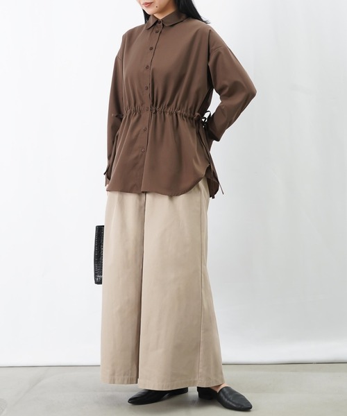 LUCA/LADY LUCK LUCA（ルカ/レディラックルカ）の「LC/LLL ドロストシャツ（シャツ/ブラウス・レディース・オフホワイト/ブラック/ブラウン・FREE）」の20枚目の写真