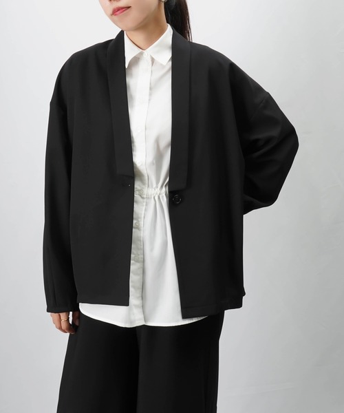 LUCA/LADY LUCK LUCA（ルカ/レディラックルカ）の「LC/LLL ドロストシャツ（シャツ/ブラウス・レディース・オフホワイト/ブラック/ブラウン・FREE）」の12枚目の写真