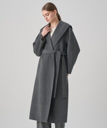 良品　ANAYI　リバーシャルムフードコート　ショール　グレー　36 良品 ANAYI リバーシャルムフードコート ショール グレー 36 - メルカリ