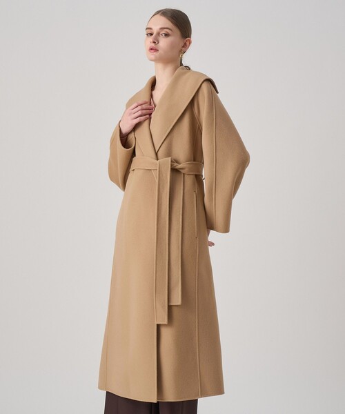 う*り様 ANAYI アナイ カラーリバー ケープ コート ピンク ベージュ M う*り様 ANAYI アナイ カラーリバー ケープ コート ピンク