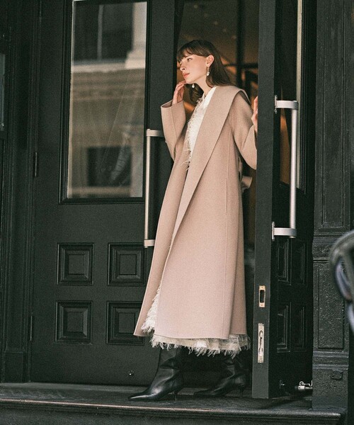 シャルムリバービッグカラーコート（その他アウター）｜ANAYI（アナイ