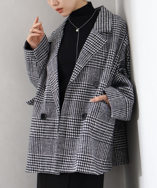 セール】グレンチェックビッグジャケット（その他アウター）｜SpRay