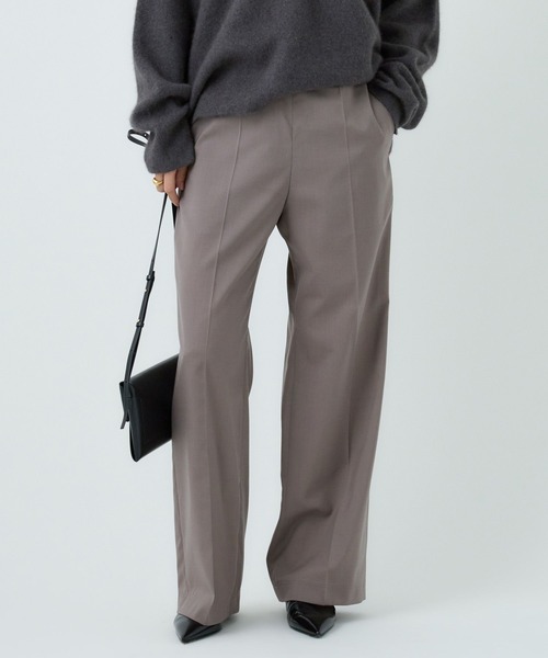 Chaos（カオス）の「Chaos(カオス)/ イージークラシックパンツ  【セットアップ可】（スラックス・レディース・ピンク系その他/モカ・FREE）」の8枚目の写真