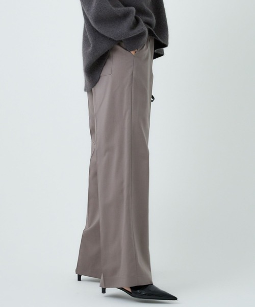 Chaos（カオス）の「Chaos(カオス)/ イージークラシックパンツ  【セットアップ可】（スラックス・レディース・ピンク系その他/モカ・FREE）」の10枚目の写真