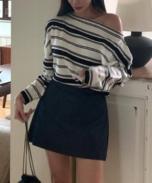 ボーダー オフショルダー」に該当するトップスファッション通販 - ZOZOTOWN