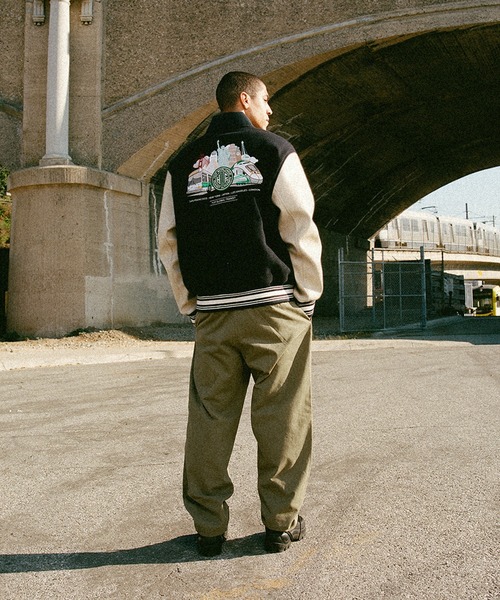 HUF（ハフ）の「GLOBAL TRANSIT VARSITY JACKET（ブルゾン）」 - WEAR