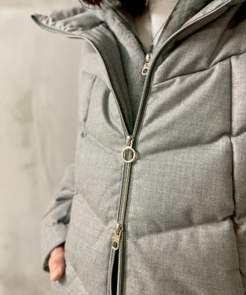 CAPEHORN(ケープホーン)の「CAPEHORN(ケープホーン)WOOL ALVAREZ(ダウンジャケット/コート・レディース・グレー/ブラック・40/42)」の13枚目の写真
