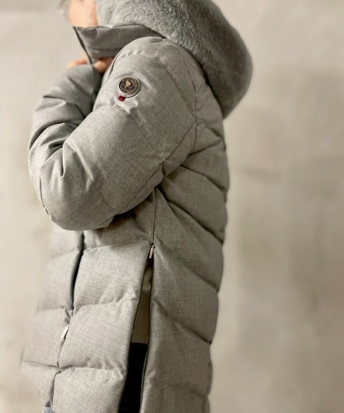 CAPEHORN(ケープホーン)の「CAPEHORN(ケープホーン)WOOL ALVAREZ(ダウンジャケット/コート・レディース・グレー/ブラック・40/42)」の16枚目の写真