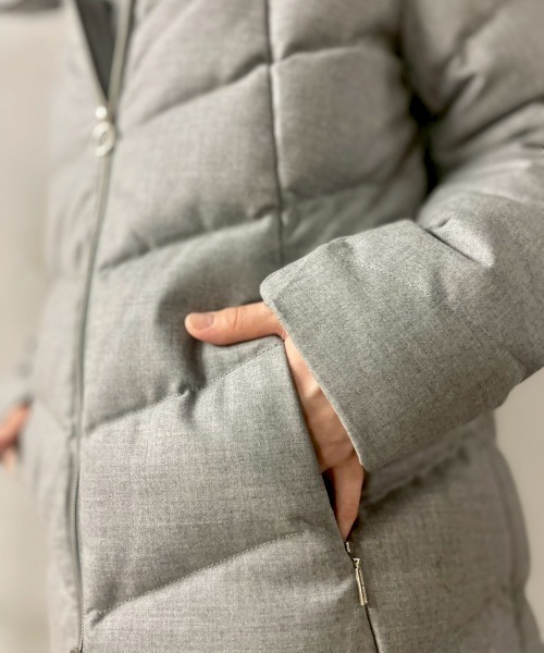CAPEHORN(ケープホーン)の「CAPEHORN(ケープホーン)WOOL ALVAREZ(ダウンジャケット/コート・レディース・グレー/ブラック・40/42)」の17枚目の写真