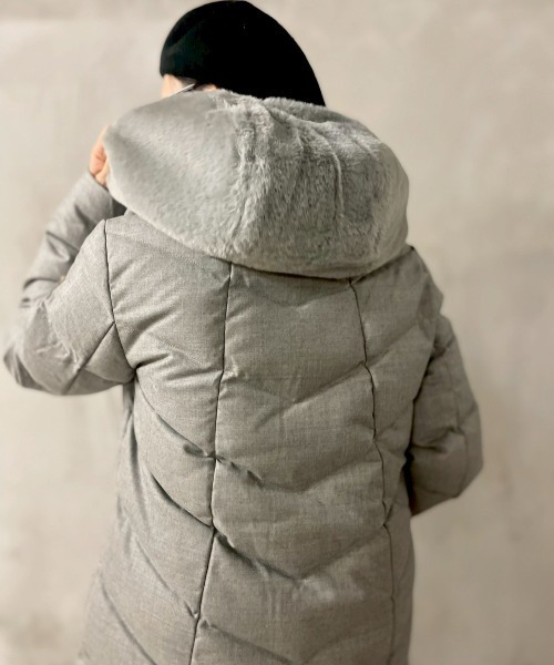 CAPEHORN(ケープホーン)の「CAPEHORN(ケープホーン)WOOL ALVAREZ(ダウンジャケット/コート・レディース・グレー/ブラック・40/42)」の19枚目の写真