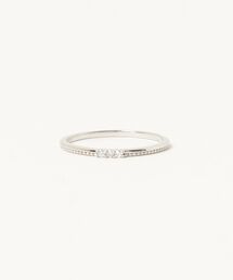 【blatto 925silver】シルバー925 繊細な3粒ジルコン風ミニマルリング esm-ring-18-16【RBTS】