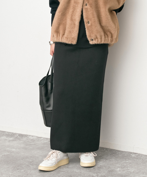 Spick & Span(スピックアンドスパン)の「ミラノリブニットスカート(スカート・レディース・ブラック/チャコールグレー/ブラウン・38/36)」の7枚目の写真