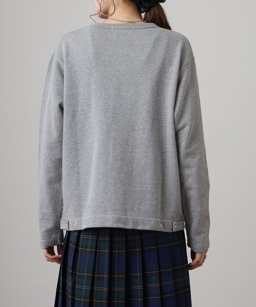 OMNES(オムネス)の「裏毛スウェットパールドット 長袖カーディガン(カーディガン/ボレロ・レディース・ホワイト/グレー/モカ・M)」の21枚目の写真