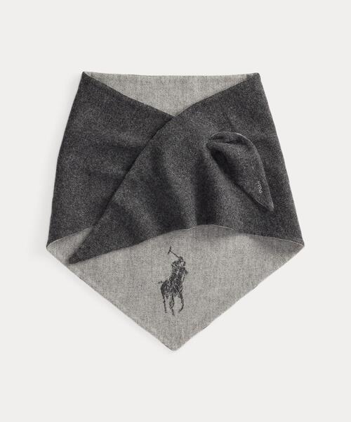 Big Pony ウール トライアングル ラップ スカーフ（バンダナ/スカーフ